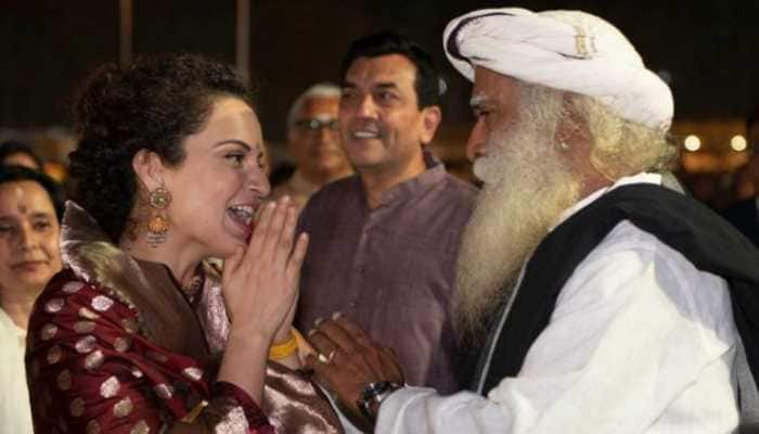 Kangana Ranaut shares pics from Sadhguru&#039;s Maha Shivratri celebration at Isha Foundation