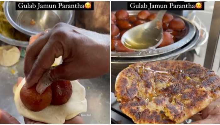 Viral video: &#039;Kaun Hain Ye Log....,&#039; says internet after watching &#039;Gulab Jamun Parantha&#039;