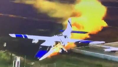 Watch: Indian Coast Guard's Dornier 228 aircraft crashes in Kanpur - Video