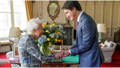 Queen Elizabeth holds first in-person meeting with Canadian PM Justin Trudeau since catching Covid-19