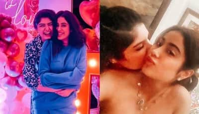 Anshula Kapoor hugs Janhvi Kapoor, shares pics from latter's 25th birthday bash!