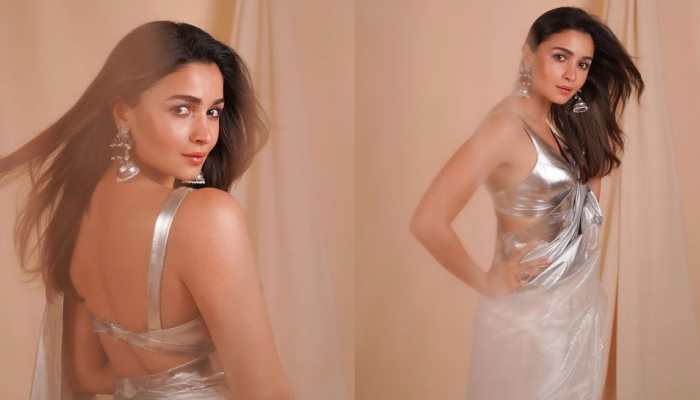 Alia Bhatt BRUTALLY trolled for wearing &#039;aluminium saree&#039; to ITA awards 2022, netizens call it &#039;silver foil&#039;!