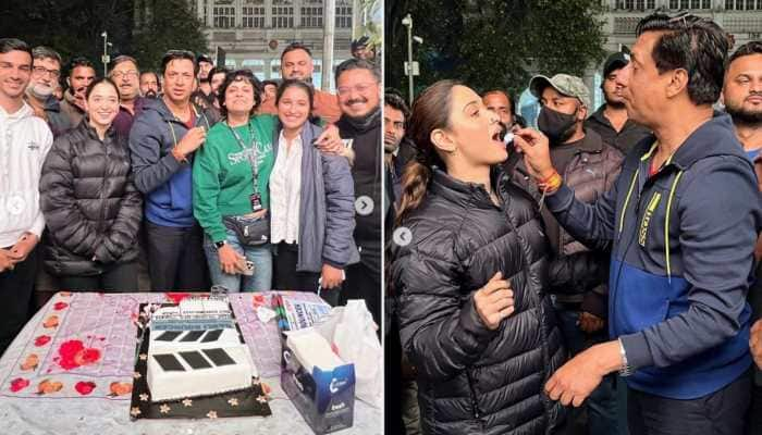 Tamannaah Bhatia completes first schedule for Madhur Bhandarkar&#039;s ‘Babli Bouncer’, celebrates Women&#039;s Day with team