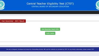 CTET Result 2022: CBSE declares results at ctet.nic.in, here's how to check scorecard