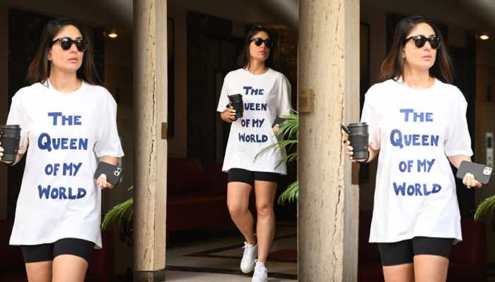 Kareena Kapoor&#039;s slogan tee shouts &#039;queen of her world&#039;, and it&#039;s a vibe!