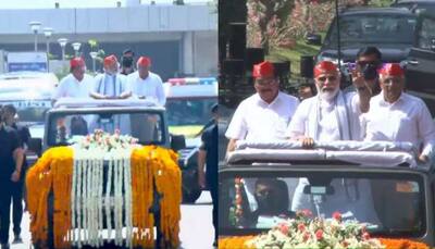 UP, U'khand, Goa, Manipur won, PM Modi now shifts focus to Gujarat, holds roadshow in Ahmedabad