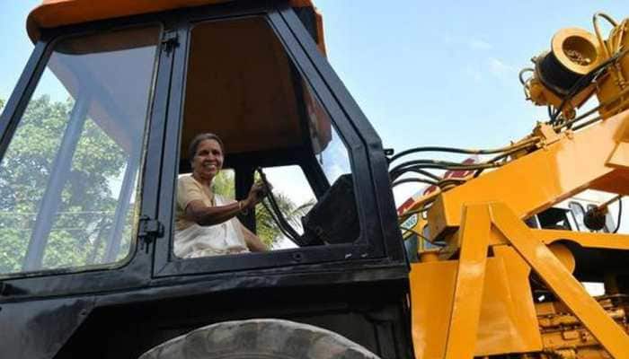 Meet 71-year-old Radhamani Amma who can drive a bulldozer and 10 other vehicles