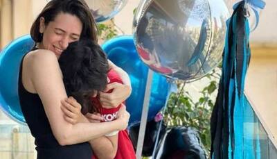 Karisma Kapoor tightly hugs son Kiaan in heartwarming birthday post, calls him 'mama's jaan'