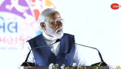 PM Narendra Modi inaugurates Khel Mahakumbh, holds road show in Gujarat