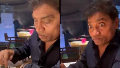 Johny Lever tries wasabi for first time in viral video, his expression is too funny to miss- Watch