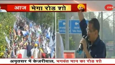 Arvind Kejriwal, Bhagwant Mann hold mega roadshow in Amritsar, thank voters for landslide victory in Punjab poll