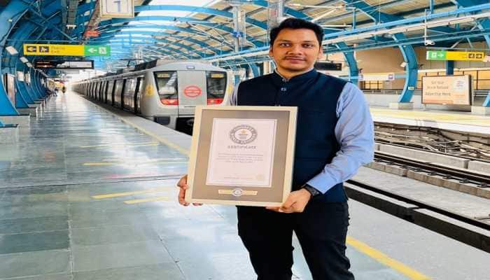 DMRC employee sets world record for travelling to all metro stations in 16 hours