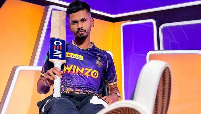 Ipl 2022 Shreyas Iyer Unveils Kkrs New Jersey Ahead Of Upcoming Season Cricket News Zee News