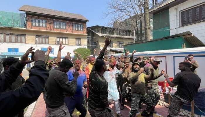 'It makes us feel like home': Indian Security forces celebrate Holi with fervour