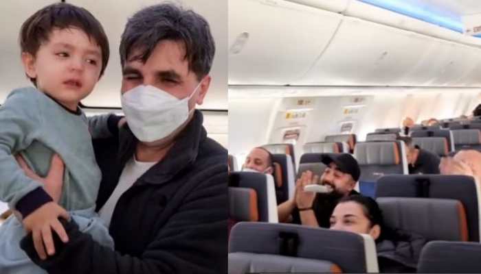 Watch Viral Video: Passengers sing ‘Baby Shark’ to comfort crying child on flight