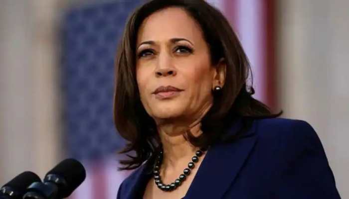 US Vice President Kamala Harris greets people on occasion of Holi