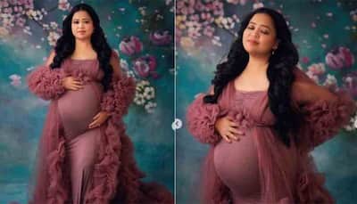 Eight-month pregnant Bharti Singh flaunts baby bump in maternity shoot, looks adorable in tulle gown: PICS