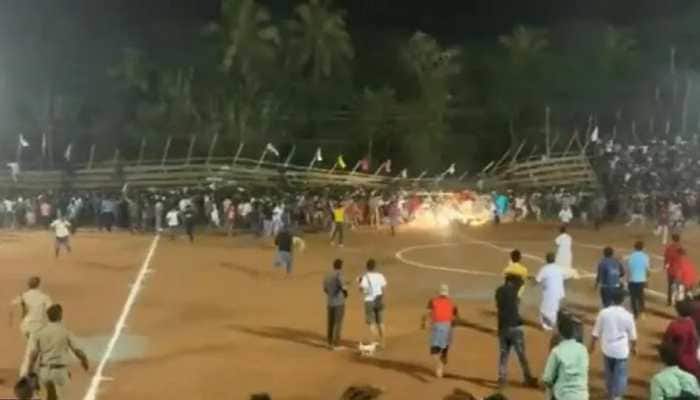 WATCH: Over 200 people injured as audience gallery collapses during football match in Kerala