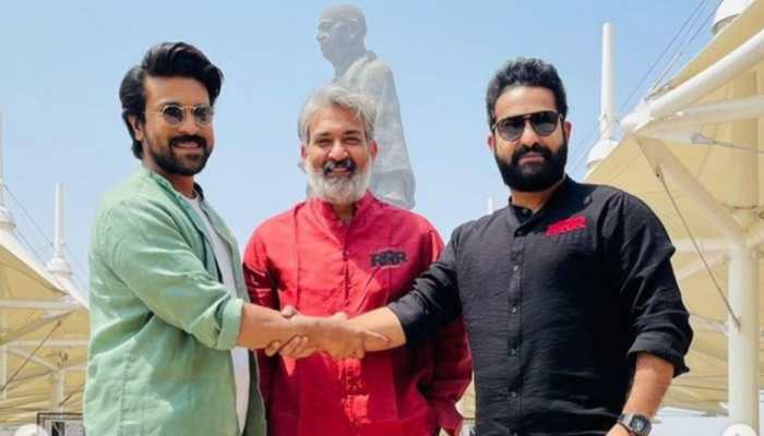 Rajamouli&#039;s &#039;RRR&#039; is the first film to visit Statue of Unity for promotions