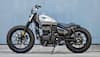 This cool looking Bobber is actually a modified Royal Enfield Meteor 350, check pics