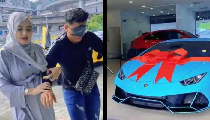 Pregnant wife gifts husband a Lamborghini Huracán supercar worth Rs 3.21 crore for THIS reason