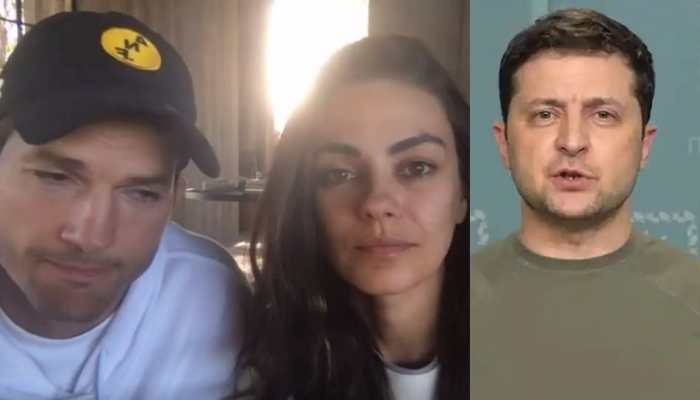 Ukraine Prez Volodymyr Zelenskyy thanks Mila Kunis, Ashton Kutcher for supporting refugees