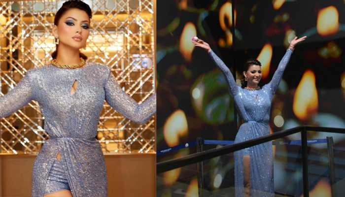 Urvashi Rautela's sizzling Expo 2020 look in a shimmering gown and gold jewellery is worth Rs 30 lakh! PICS