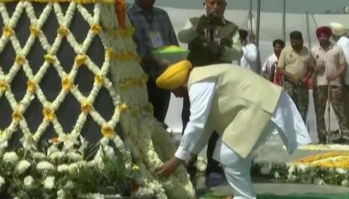 Punjab CM Bhagwant Mann pays tribute to Bhagat Singh on Shaheed Diwas, launches anti-corruption helpline 