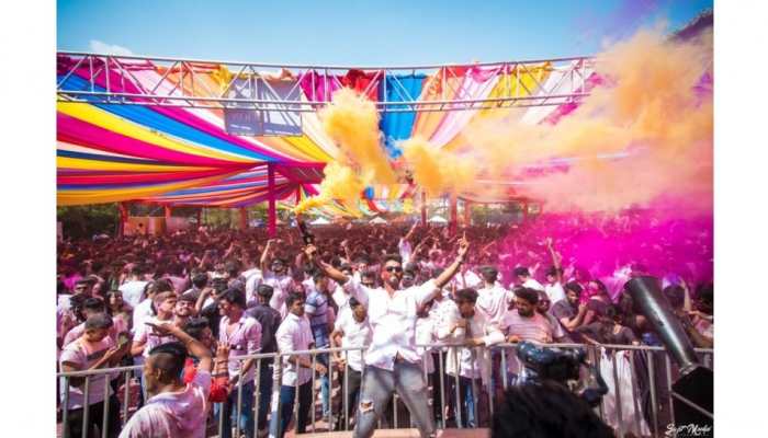 Entrepreneur Akash Pillay celebrates the tremendous success of his bashing Holi event 'Rang De Pune'