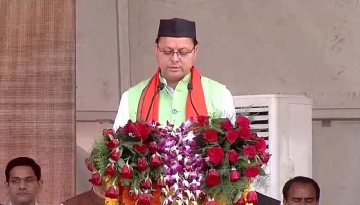 Pushkar Dhami takes oath as Uttarakhand CM for second consecutive term; PM Modi, Amit Shah, BJP CMs attend ceremony