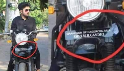 Tamil Nadu bike with 'Grandson of MLA' number plate receives flak on social media
