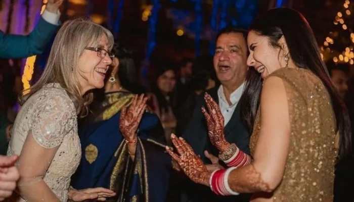 Katrina Kaif dances with mom Suzanne and Vicky&#039;s dad Sham Kaushal in THIS unseen pic!