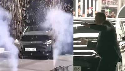 Viral: Watch Elon Musk dance with joy as Tesla rolls out 1st EV from German Gigafactory