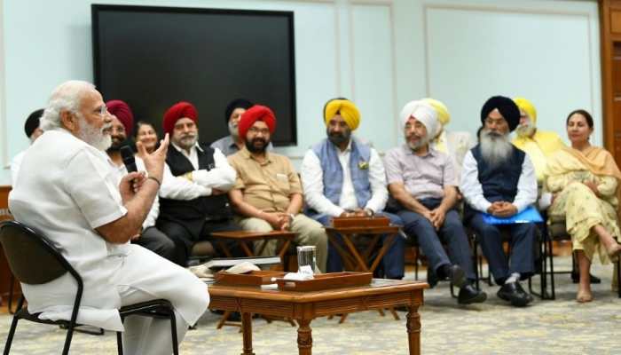 PM Modi meets leading Sikh intellectuals in Delhi, discusses farmers&#039; welfare, Punjab&#039;s development