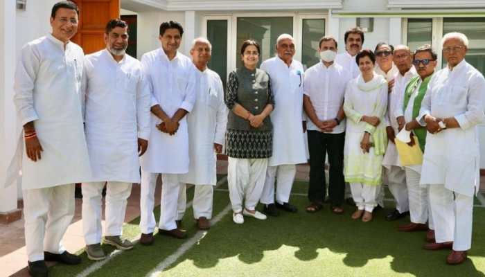 Rahul Gandhi meets top Haryana Congress leaders in Delhi, discusses political situation