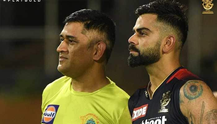 IPL 2022: Legends MS Dhoni and Virat Kohli catch up at practice session, WATCH