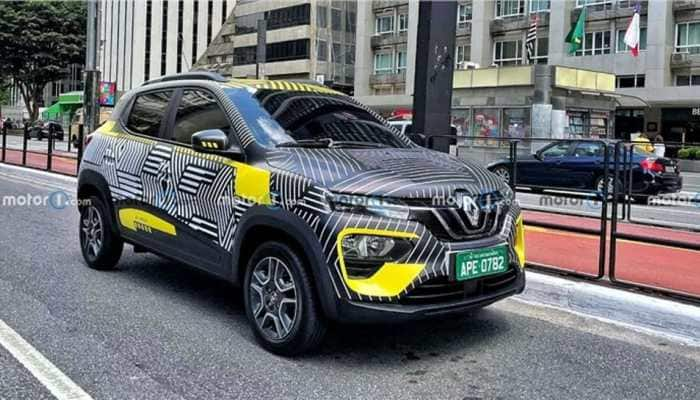 Upcoming Renault Kwid electric hatchback spotted testing in camo, check pics