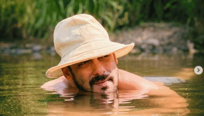 Salman Khan makes heads turn, beats the heat by taking a dip in pond, check out latest PIC