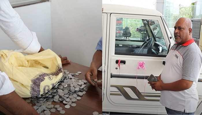 Man buys Mahindra Bolero SUV worth Rs 12 lakh by paying in coins, watch video