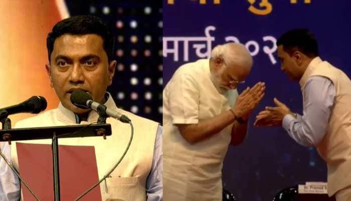 Pramod Sawant takes oath as Goa CM for second term, PM Modi, other BJP leaders attend ceremony 