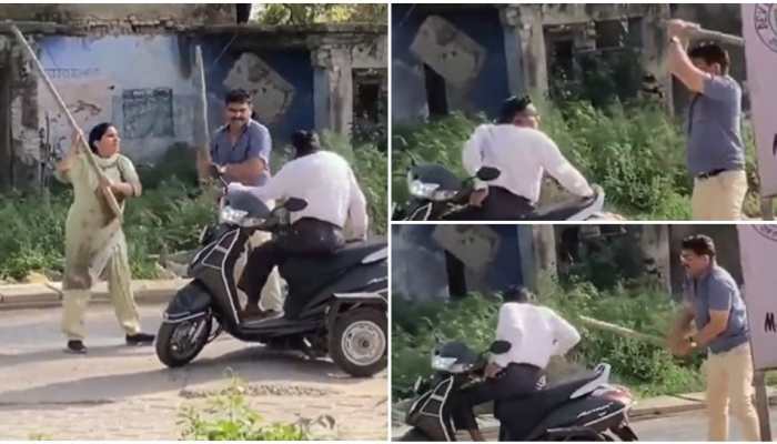 Shocking! Disabled man on scooty assaulted by couple in UP’s Greater Noida, video goes viral