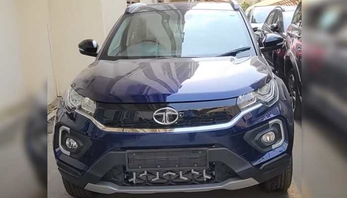 Tata Nexon in new Royale Blue colour starts arriving at dealerships: Watch Video