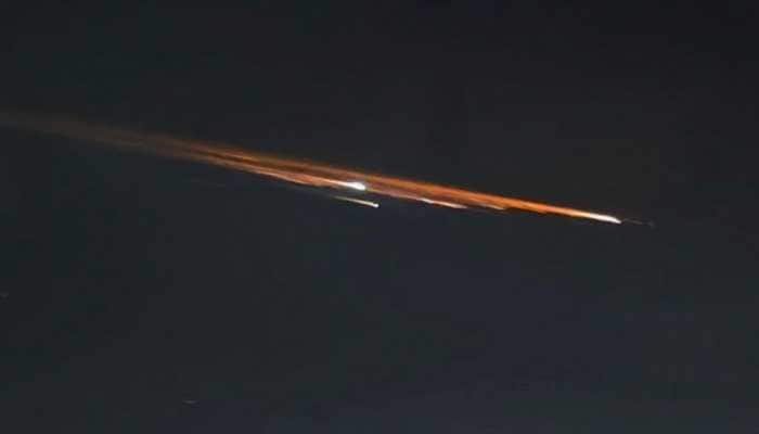 Meteor shower or Chinese rocket re-entry? Streak of lights brighten up ...