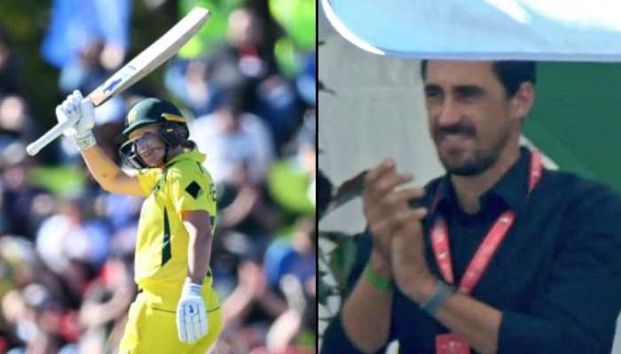 Women’s WC final: Starc cheers for wife Healy as she hits ton to help AUS set 357-run target vs ENG