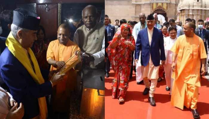 Nepal PM Deuba Sher Bahadur visits Varanasi, offers prayers at Kaal Bhairav, Kashi Vishwanath temples along with UP CM Yogi Adityanath