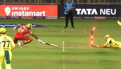 WATCH: MS Dhoni turns the clock back with run-out dismissal of Bhanuka Rajapaksa in CSK vs PBKS clash