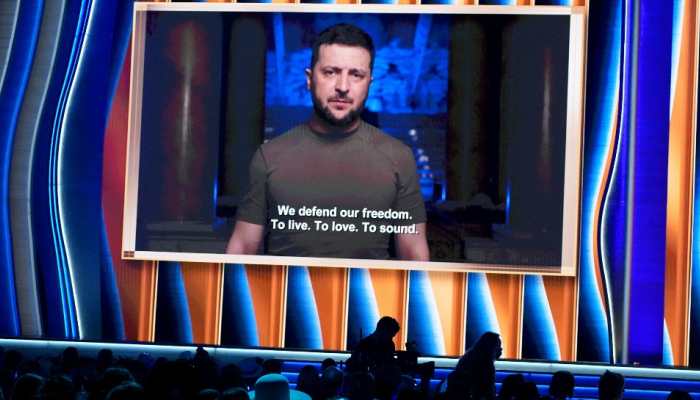 Grammy Awards 2022: 'Support us in any way you can, any, but not silence,' says Ukraine President in video appearance