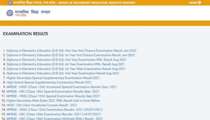 MP Board 10th, 12th Result 2022: MPBSE to release results at mpbse.nic.in, know how to check