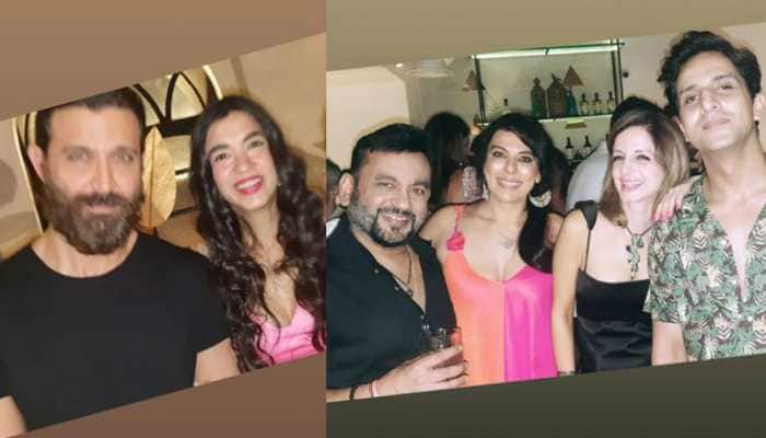 Sussanne Khan and her rumoured BF Arslan Goni party with ex-hubby Hrithik, Saba Azad under one roof!