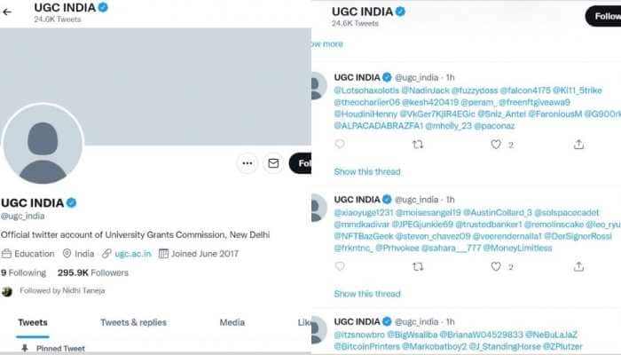 After UP CMO, UGC India&#039;s Twitter account hacked, third govt handle in two days